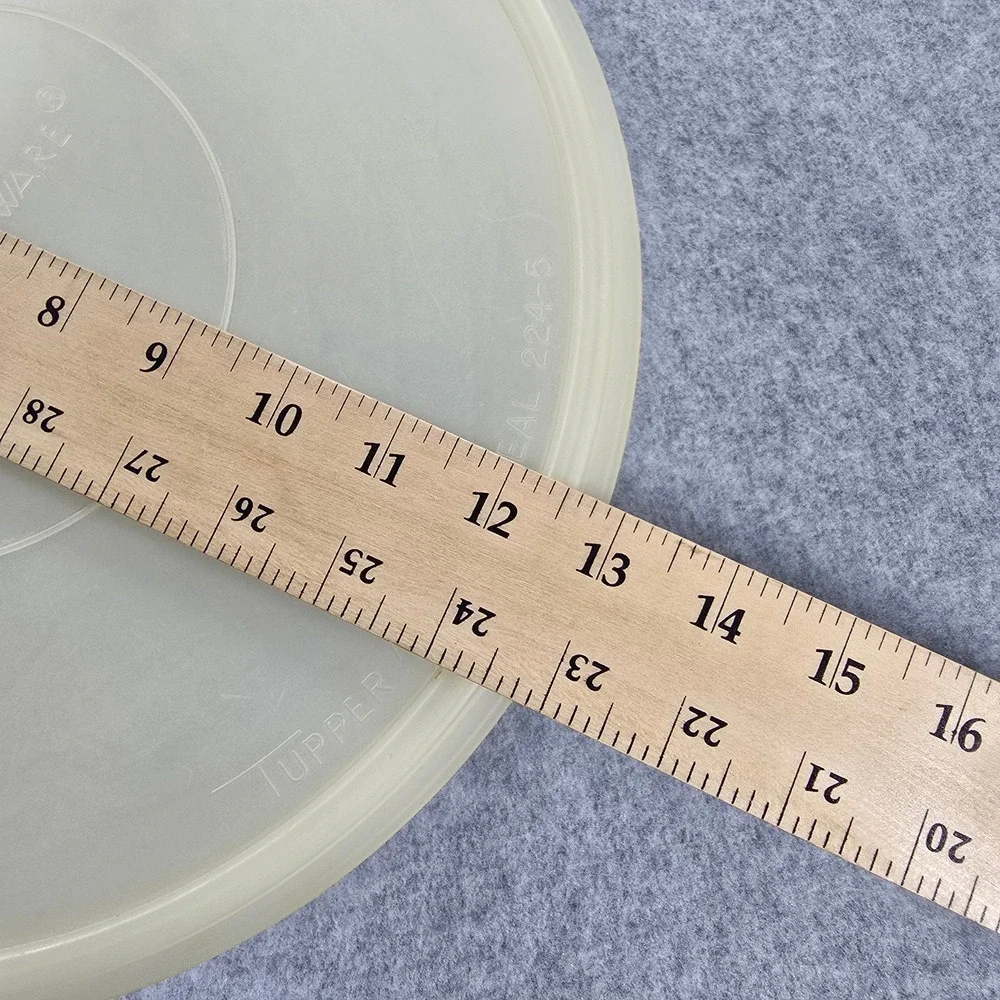 Vintage Tupperware Party Susan Sheer White Replacement Lid & Base 224-5 242-5